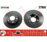 Disco freno Assale posteriore per MERCEDES-BENZ CLASSE M