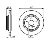 Disco freno Assale posteriore per MERCEDES-BENZ CLASSE S