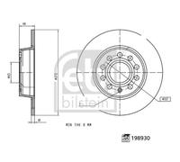 Disco freno Assale posteriore per MG MG (SAIC) 5 5 SCORPIO MG 3 MG 5