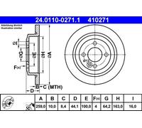 Disco freno Assale posteriore per MINI MINI MINI CLUBMAN MINI CLUBVAN