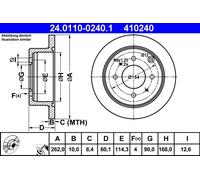 Disco freno Assale posteriore per MITSUBISHI FTO GALANT LANCER LANCER CARGO SANT