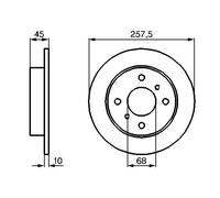 Disco freno Assale posteriore per NISSAN ALMERA PRIMERA