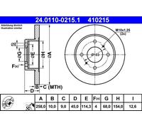 Disco freno Assale posteriore per NISSAN ALMERA PRIMERA