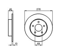 Disco freno Assale posteriore per NISSAN ALMERA TINO PRIMERA