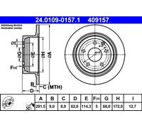 Disco freno Assale posteriore per NISSAN ALTIMA BLUEBIRD SYLPHY / SYLPHY JUKE NV