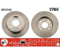 Disco freno Assale posteriore per NISSAN MICRA