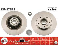 Disco freno Assale posteriore per NISSAN OPEL RENAULT VAUXHALL PRIMASTAR TRAFIC