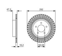 Disco freno Assale posteriore per NISSAN RENAULT AUSTRAL ESPACE KOLEOS LEAF QASH