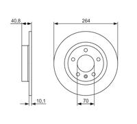 Disco freno Assale posteriore per OPEL VAUXHALL ADAM CORSA CORSAVAN