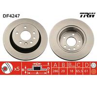 Disco freno Assale posteriore per OPEL VAUXHALL OMEGA