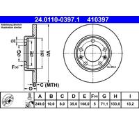 Disco freno Assale posteriore per PEUGEOT 308 308 SW