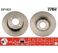 Disco freno Assale posteriore per RENAULT 18 25 ESPACE FUEGO