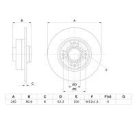 Disco freno Assale posteriore per RENAULT CLIO MEGANE MODUS / GRAND MODUS TWINGO
