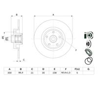 Disco freno Assale posteriore per RENAULT ESPACE VEL SATIS