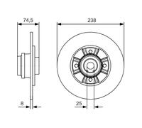 Disco freno Assale posteriore per RENAULT RENAULT TRUCKS CLIO MEGANE MIDLINER TH