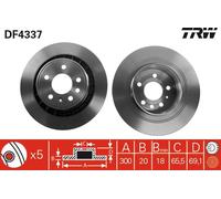 Disco freno Assale posteriore per SAAB 9-5