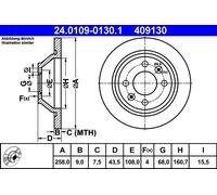 Disco freno Assale posteriore per SAAB 900 9000