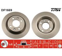 Disco freno Assale posteriore per SAAB 900 9000