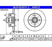 Disco freno Assale posteriore per SEAT VW CORDOBA CORDOBA VARIO CORRADO GOLF IBI