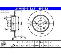 Disco freno Assale posteriore per SUZUKI S-CROSS SX4 S-CROSS VITARA