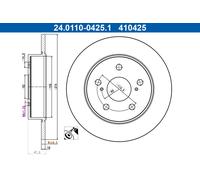 Disco freno Assale posteriore per SUZUKI TOYOTA COROLLA SWACE