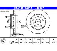 Disco freno Assale posteriore per TOYOTA AURIS AURIS VAN COROLLA