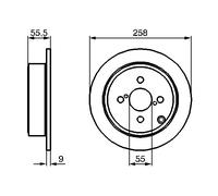 Disco freno Assale posteriore per TOYOTA COROLLA CORONA