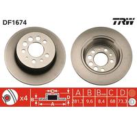 Disco freno Assale posteriore per VOLVO 240 260 740 760 780 940 960 S90 V90