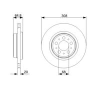 Disco freno Assale posteriore per VOLVO XC90
