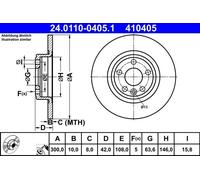 Disco freno ATE 24.0110-0405.1 (1 pz)