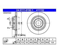 ATE 24.0111-0192.1 Disco freno
