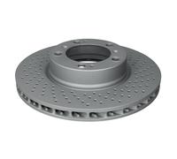 Disco freno ATE 24.0128-0130.1 anteriore, ventilato, altamente carbonizzato, 1 Pezzo