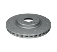 Disco freno ATE 24.0128-0177.1 anteriore, ventilato, altamente carbonizzato, 1 Pezzo