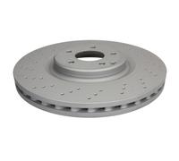 Disco freno ATE 24.0130-0180.1 anteriore, ventilato, altamente carbonizzato, 1 Pezzo