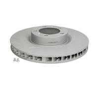 Disco freno ATE 24.0136-0128.1 anteriore, fessura, altamente carbonizzato, 1 Pezzo