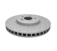 Disco freno ATE 24.0136-0134.2 anteriore, ventilato, altamente carbonizzato, 1 pezzo