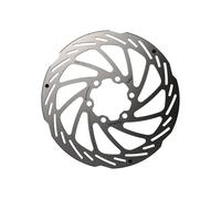 BBB Disco del freno per bicicletta con 6 bulloni in acciaio inox con indicatore di usura per bici da strada, mountain bike, mountain bike, 140 mm, PowerStop BBS-111, argento