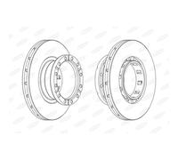 Disco freno BERAL BCR318A, 1 Pezzo