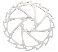 Disco Freno Bici 180mm Monoblocco 6 Fori Acciaio Inox Argento