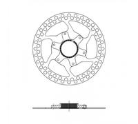Disco Freno Bici Center Lock 2 Pezzi 160mm Argento 1.8mm - Senza Ghiera