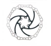 Disco Freno Bici Monoblocco 140mm Nero 6 Fori in Acciaio Inox