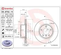Disco freno BMW 1 (E81) 118 i 09.9752.11