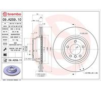 Disco freno BMW 1 (E81) 130 i 09.A259.11