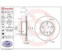 Disco freno BREMBO 09C11411 anteriore, ventilato, altamente carbonizzato, 1 Pezzo