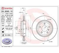 Disco freno BMW 3 (E46) 325 i 09.9590.11