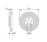 BOSCH 0 986 479 A59 Disco freno