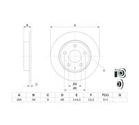 BOSCH 0 986 479 E54 Disco freno