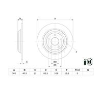 BOSCH 0 986 479 F79 Disco freno