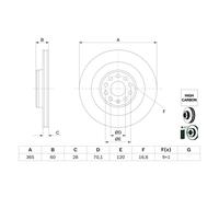 BOSCH 0 986 479 G56 Disco freno