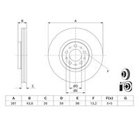BOSCH 0 986 479 J45 Disco freno